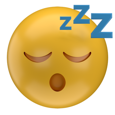 Sleeping Emoji  3D Icon