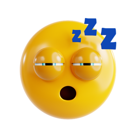 Sleeping Emoji  3D Icon