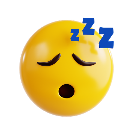 Sleeping Emoji  3D Icon