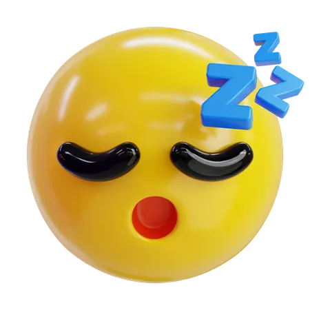 Sleeping Emoji  3D Icon