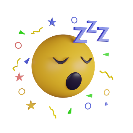 Sleeping emoji  3D Icon