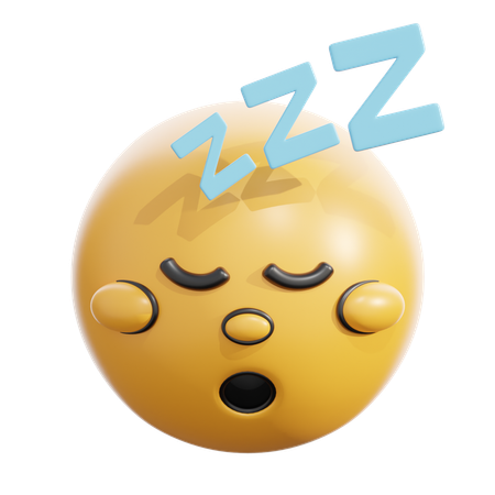 Sleeping face  3D Icon