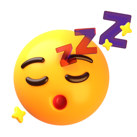 Sleeping face  3D Icon