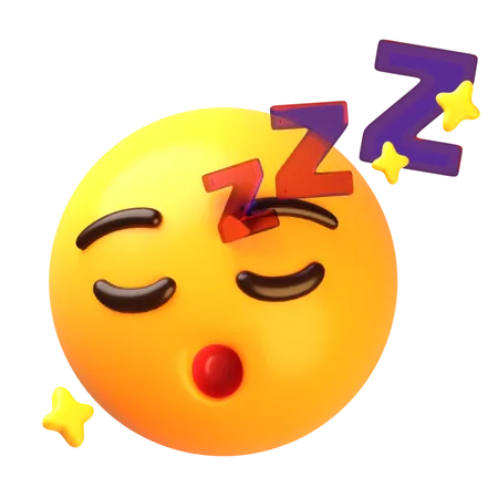 Sleeping face  3D Icon