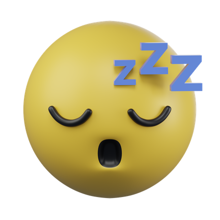 Sleeping Face Emoji  3D Icon