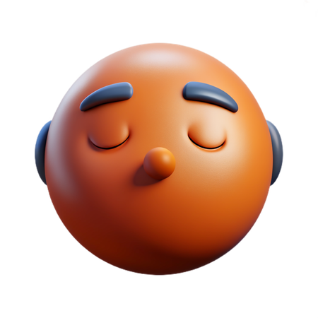 Sleeping face emoji  3D Icon