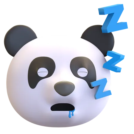 Sleeping panda  3D Emoji