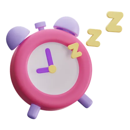 Sleeping Time 3 D Time Management 3D Icon