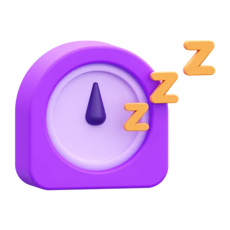 Sleeping Time 3 D Render Icon Illustration 3D Icon