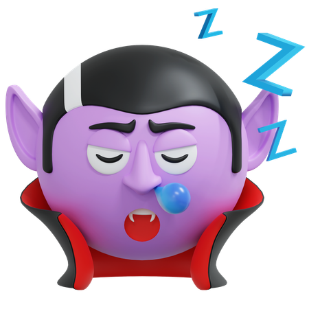Sleeping Vampire  3D Icon
