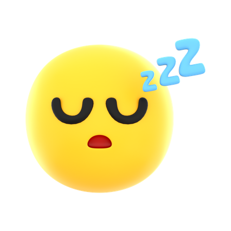 Sleepy Emoji  3D Icon