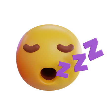 Sleepy Emoji  3D Icon