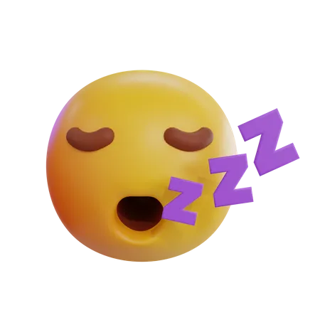 Sleepy Emoji  3D Icon