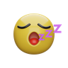 3d for sleepy emoji