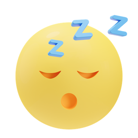 Sleepy Emoji 3D Icon