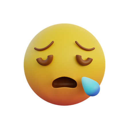 Sleepy face  3D Emoji