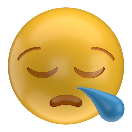 Sleepy Face Emoji  3D Icon