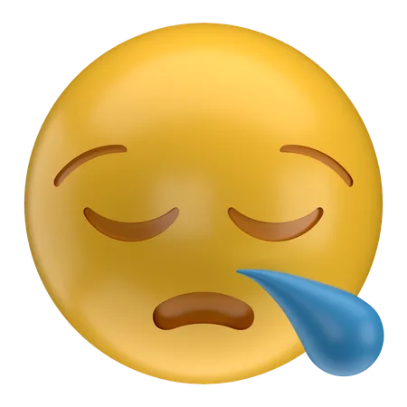 Sleepy Face Emoji  3D Icon