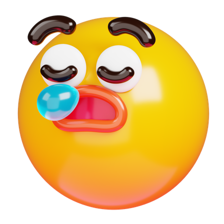 Sleepy Face Emoji  3D Icon