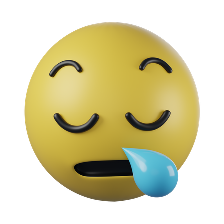 Sleepy Face Emoji  3D Icon