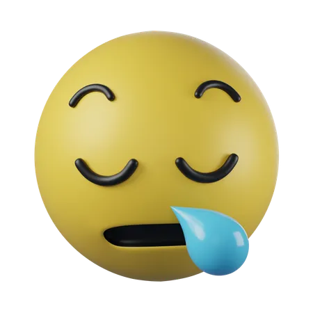 Sleepy Face Emoji  3D Icon