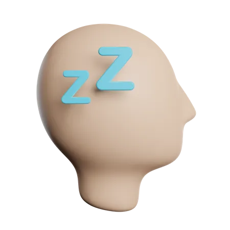 Mind Sleep Rest 3D Icon