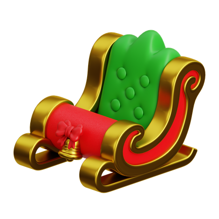 Sleigh  3D Icon