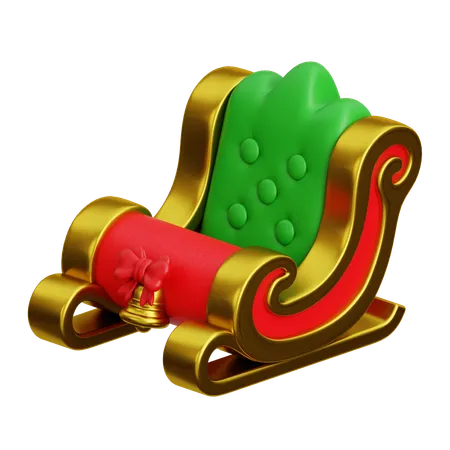 Sleigh  3D Icon