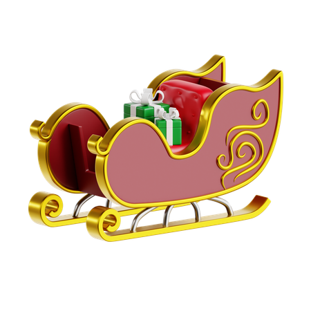 Sleigh  3D Icon