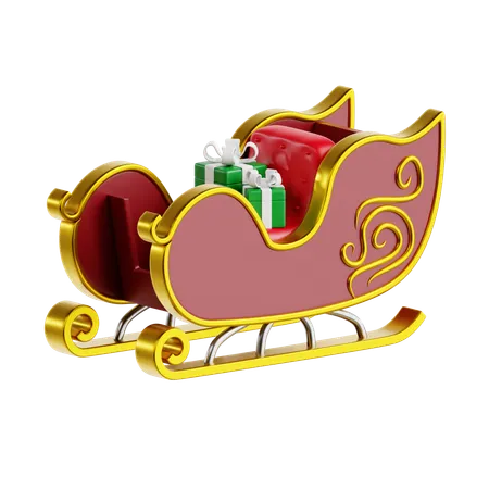 Sleigh  3D Icon