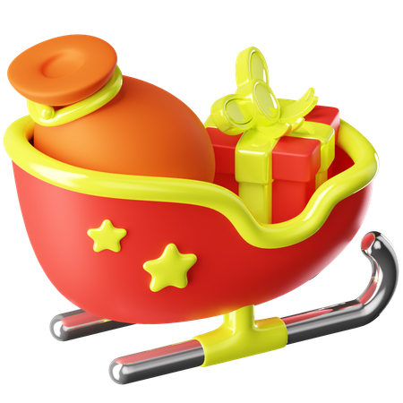 Sleigh  3D Icon