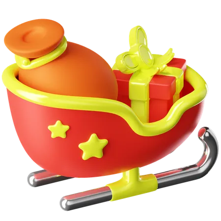 Sleigh  3D Icon