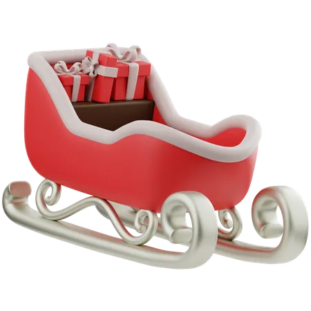 Sleigh  3D Icon