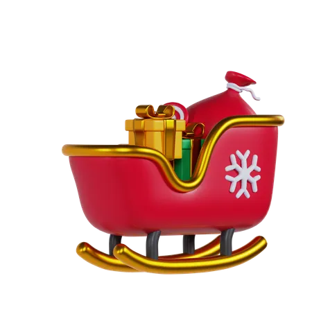 Sleigh  3D Icon