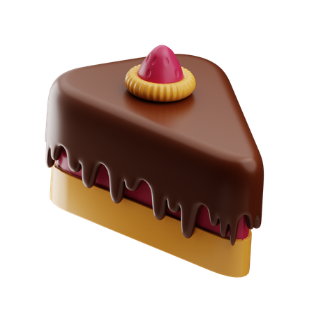 スライスケーキ  3D Icon