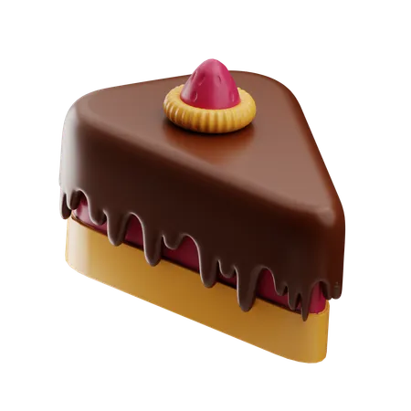 スライスケーキ  3D Icon