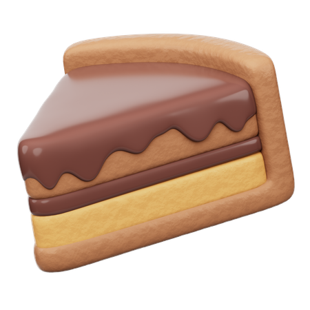 スライスケーキ  3D Icon