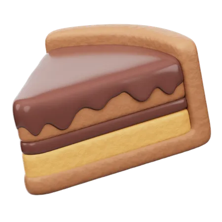 スライスケーキ  3D Icon