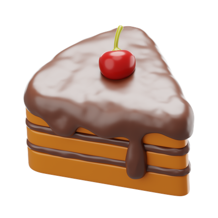 スライスケーキ  3D Icon