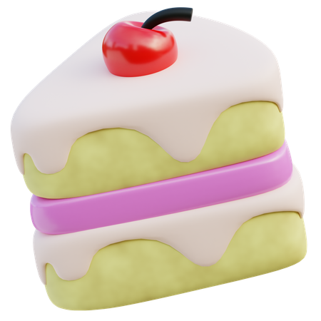 Slice Cake  3D Icon