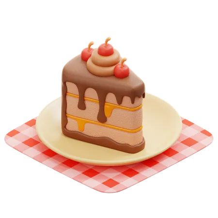 Slice Cake  3D Icon