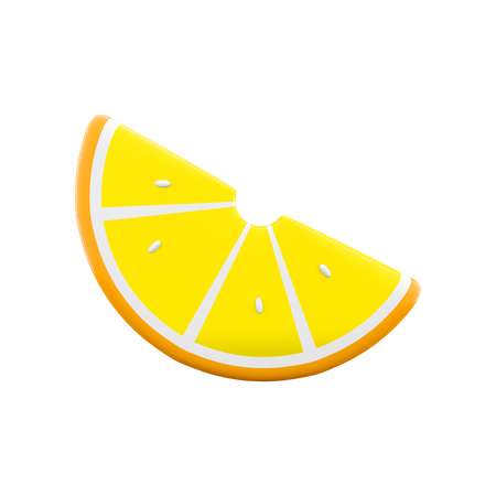 Slice Of Lemon  3D Icon