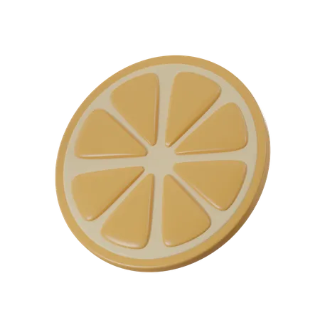Slice Of Lemon 3 D Rendering 3D Icon