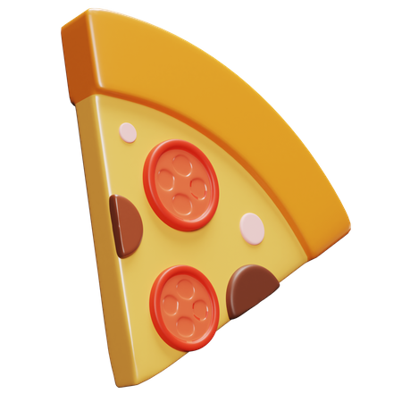 Slice of Pizza 3D Icon