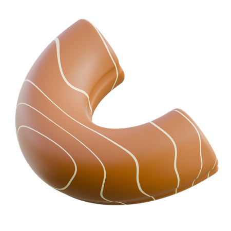 Sliced Bagel With Cream Cheese  3D Icon