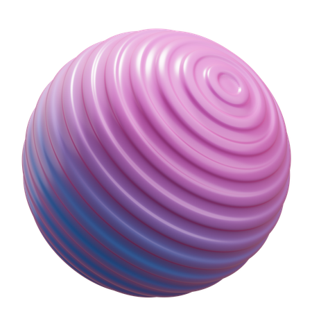 Sliced Ball Abstact  3D Icon