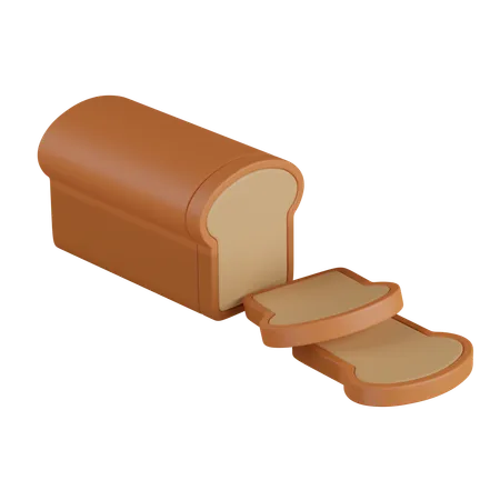 Sliced bread  3D Icon