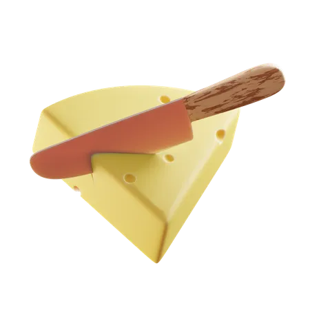 Sliced Cheese  3D Icon