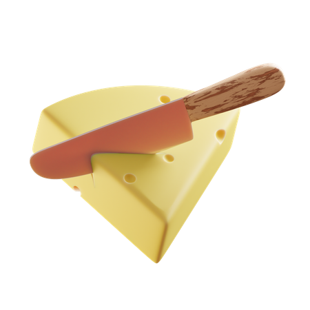 Sliced Cheese  3D Icon