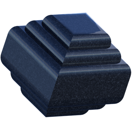 Sliced Cube Abstract Shape  3D Icon